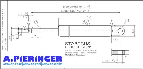 A Pieringer Stabilus Be N Bloc O Lift Gasfeder