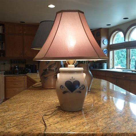 Rowe Salt Glaze Pottery Lamp Etsy