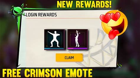 Free Emote On Project Crimson Event Free Fire Project Crimson Free