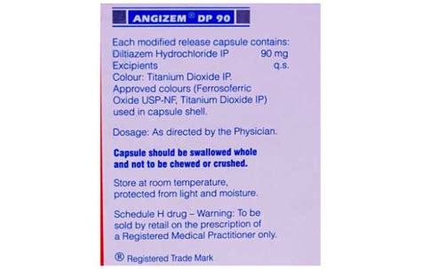 Angizem Dp Uses Price Dosage Side Effects Substitute Buy Online