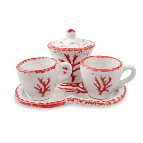 Linea Corallo Set Margherita Da Tre Narciso Ceramiche