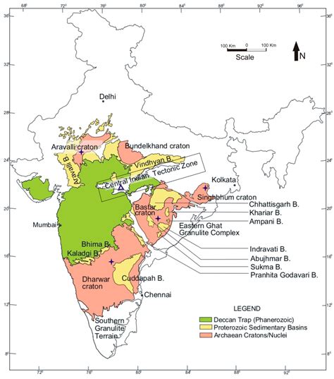 Mineral Deposits In India Map United States Map