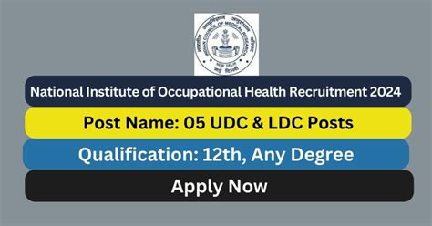 Nioh Recruitment Udc Ldc Posts Apply Now Tamilanguide