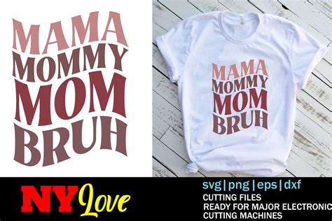 Mama Mommy Mom Bruh Svg Graphic By Nylove · Creative Fabrica