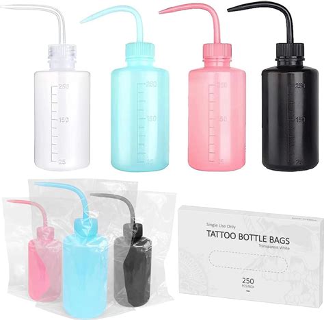 Amazon Zhooge Botellas De Lavado De Tatuajes Con Botellas De