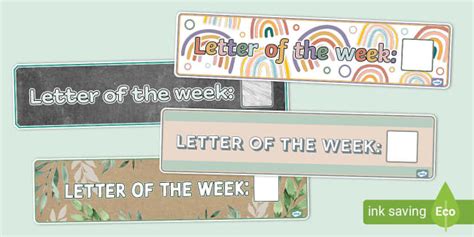 Letter Of The Week Banners Hecho Por Educadores Twinkl