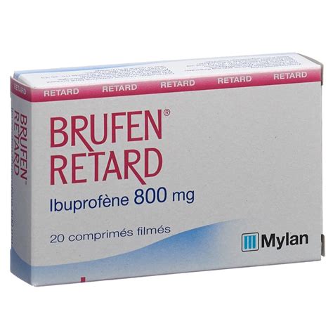 BRUFEN Retard Cpr Pell Ret 800 Mg Blist 20 Pce Commander En Ligne