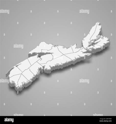 Map Of Nova Scotia Hi Res Stock Photography And Images Alamy