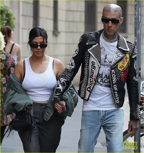 Newlyweds Kourtney Kardashian And Travis Barker Explore Milan After Their