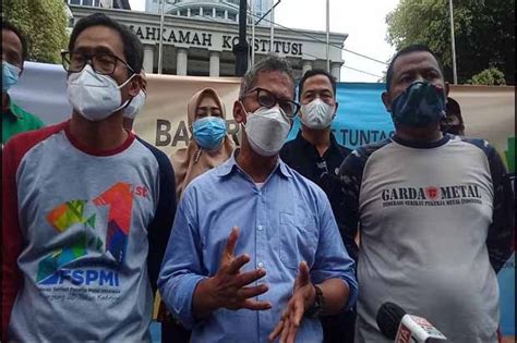 Kspi Demo Minta Mk Batalkan Uu Cipta Kerja