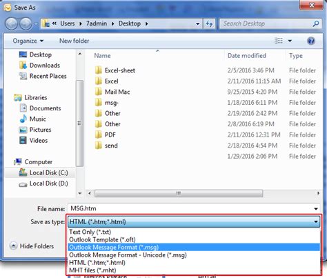 How To Create Save Msg File From Outlook Email Client