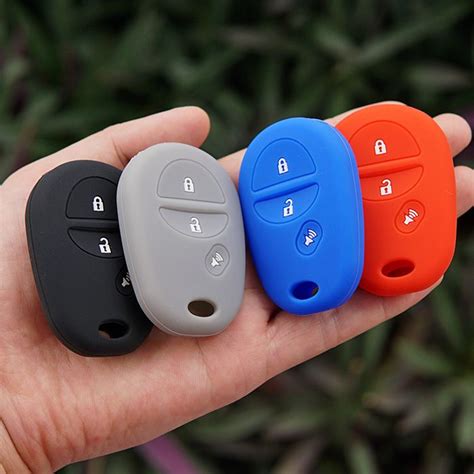 Silicone 3 Button Car Key Fob Remote Cover Case For Toyota Highlander