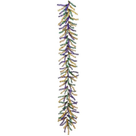 6′ Tinsel Garland Mixed Silk Flower Depot