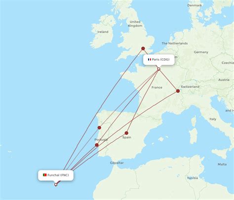 Flights From Funchal To Paris FNC To CDG Flight Routes