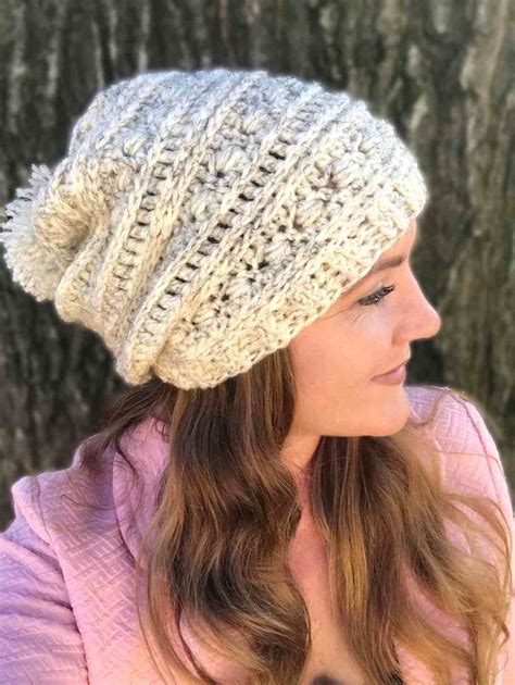 Slouchy Beanie Free Crochet Pattern