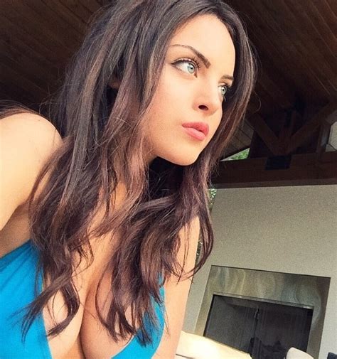 Elizabeth Gillies Big Boobs In Blue Bikini Paparaco