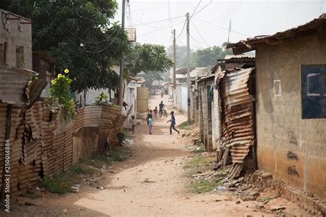 Poor Negro village in Africa Stock Photo | Adobe Stock