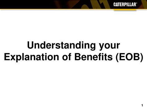 Ppt Understanding Your Explanation Of Benefits Eob Powerpoint