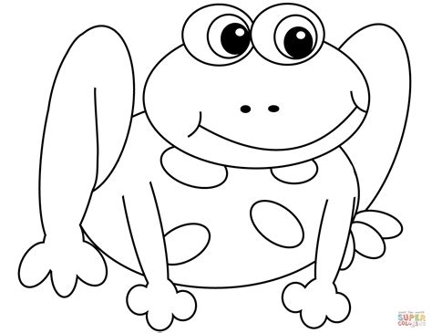 Cartoon Frog Coloring Page Free Printable Coloring Pages