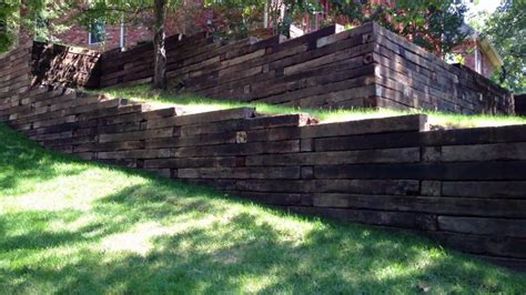 Tulsa Railroad Tie Retaining Walls Pictures YouTube