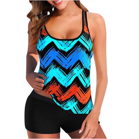 Bigersell Womans Swimsuits Discounts Nylon Boy Shorts Two Piece Swimsuit Style P 75 Swimsuits