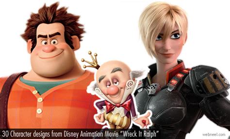 30 Character designs from Disney Animation Movie Wreck It Ralph