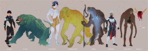 Alien Races Vol Iv By Roojoeus On Deviantart In 2022 Alien Races