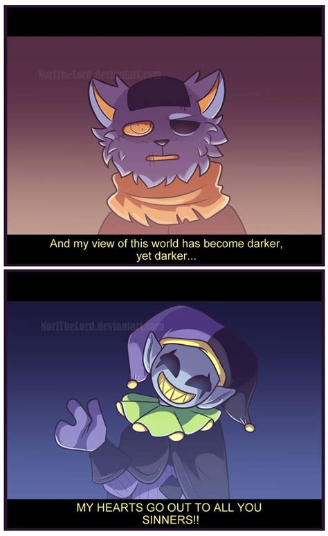 Deltarune Fake Screenshot Jevil And Seam By Norithelord On