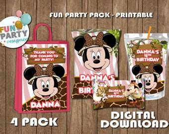 Mickey Safari Party Etsy