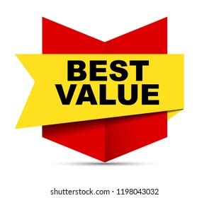 Red Vector Banner Best Value Stock Vector Royalty Free 1198043032