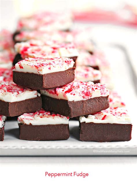 Peppermint Fudge Recipe She Wears Many Hats