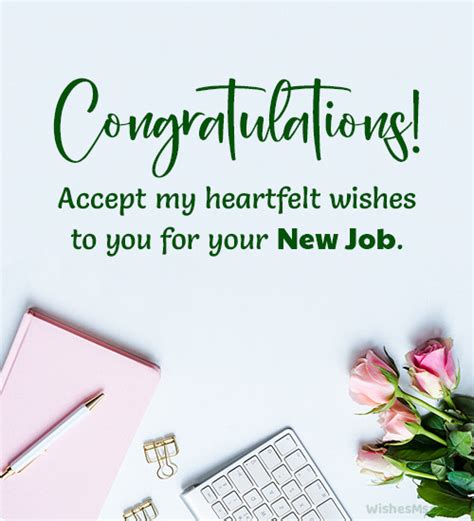 Best Wishes For New Job Congratulations Messages