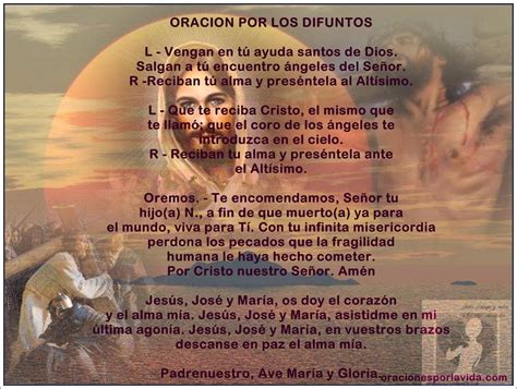 Oraciones Catolicas Para Difuntos Imagui