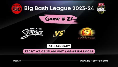 Bbl Match Adelaide Strikers Vs Perth Scorchers Match Preview