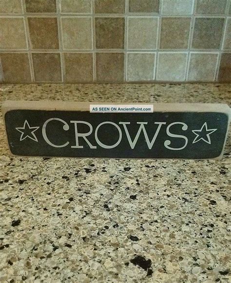 Primitive Crow Decor Ditty Candle Bag Handmade Crow Wood Sign Rusty Tin