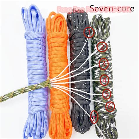 Cores Paracord Cord M Dia Mm For Outdoor Camping