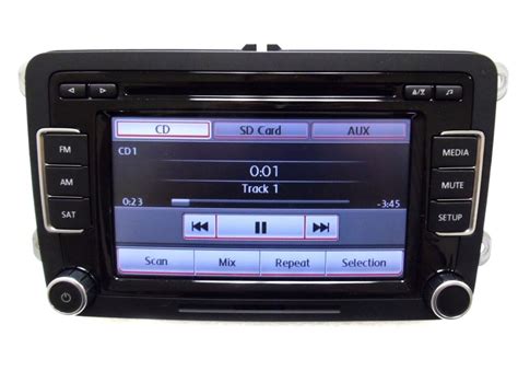 VW Volkswagen RCD 510 Radio Stereo 6 Disc Changer MP3 CD Player Touch