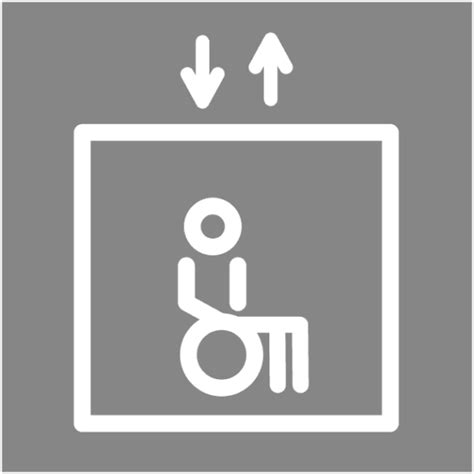 Pictogramme Ascenseur PMR Gamme Vizy