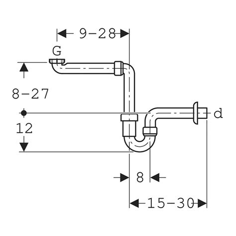 Geberit Sifone Per Lavabo Con Tubo Ad Immersione Scarico