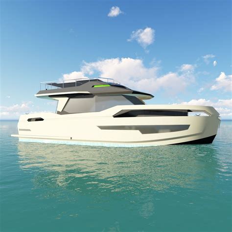 Inboard Express Cruiser Greenaval 47 Naval Yachts Hybrid Twin