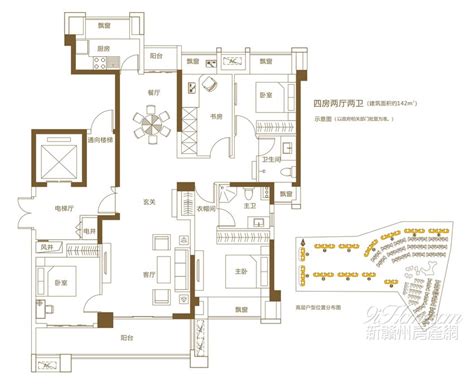 嘉福原山著 户型图 9ihome新赣州房产网