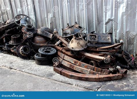 A Pile of Rusty Old Car Parts Stock Image - Image of junkyard, mechanic ...