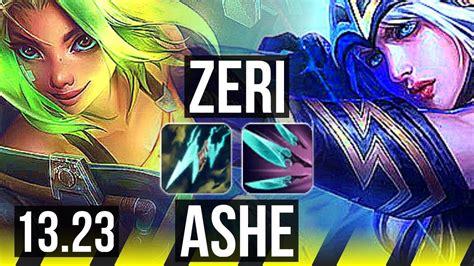 Zeri And Yuumi Vs Ashe And Milio Adc Rank 1 Zeri 78 Winrate 825