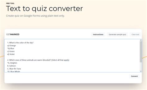 How To Convert A Quiz From Google Doc Into Google Form For Free