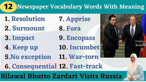 10 Newspaper Vocabulary Words with Meaning pdf - Vocabgram