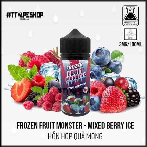 Frozen Fruit Monster 3mg 100ml Mixed Berry Ice Hỗn Hợp Quả Mọng