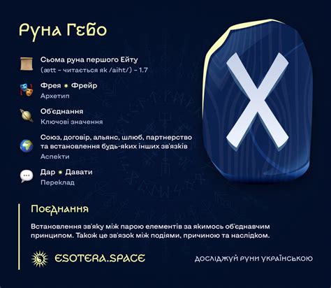 Руна Гебо (ᚷ): Поєднання ᛫ Глибокий огляд 🕉 ESOTERA