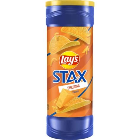 Lays® Stax Cheddar Snacks Stacks Crisps Potato Chips 55 Oz Smiths