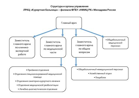 Структура филиала - ЛРКЦ «Курортная больница»