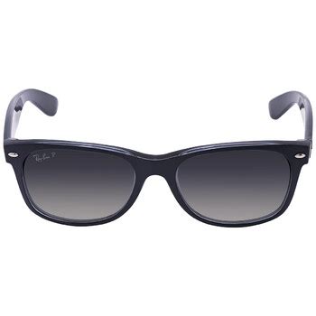 Ray Ban New Wayfarer Classic Polarized Blue Unisex Sunglasses Rb